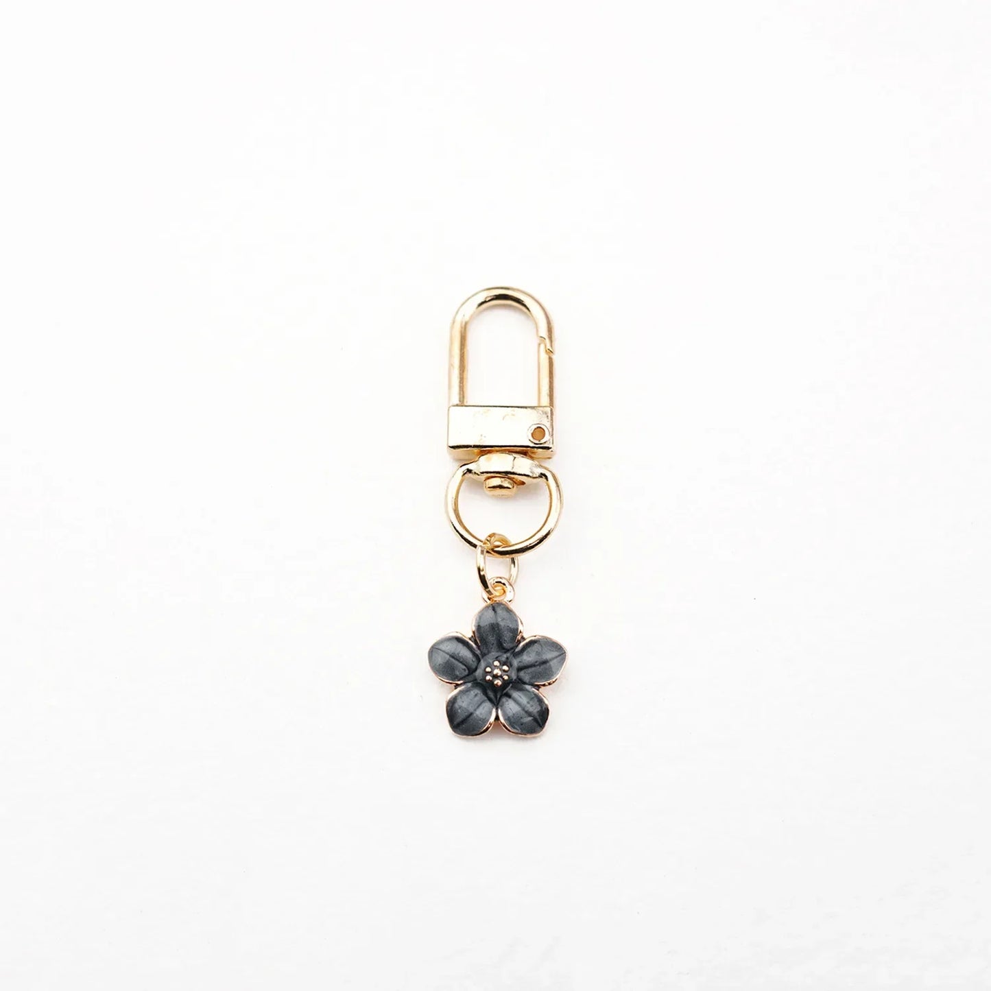 Fashion INS Style Daisy Flower Keychain Pink White Black Enamel Metal Pendant Women Key Bag Accessories Keyring-faithfullyfocusd