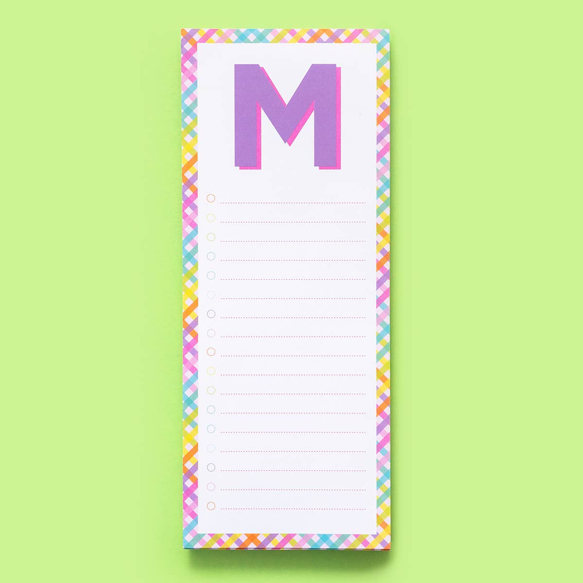 Taylor Elliott Designs - List Pad w/ Magnet - Letters A - Z - 100 Sheets - Each - faithfullyfocusd