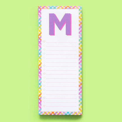 Taylor Elliott Designs - List Pad w/ Magnet - Letters A - Z - 100 Sheets - Each - faithfullyfocusd