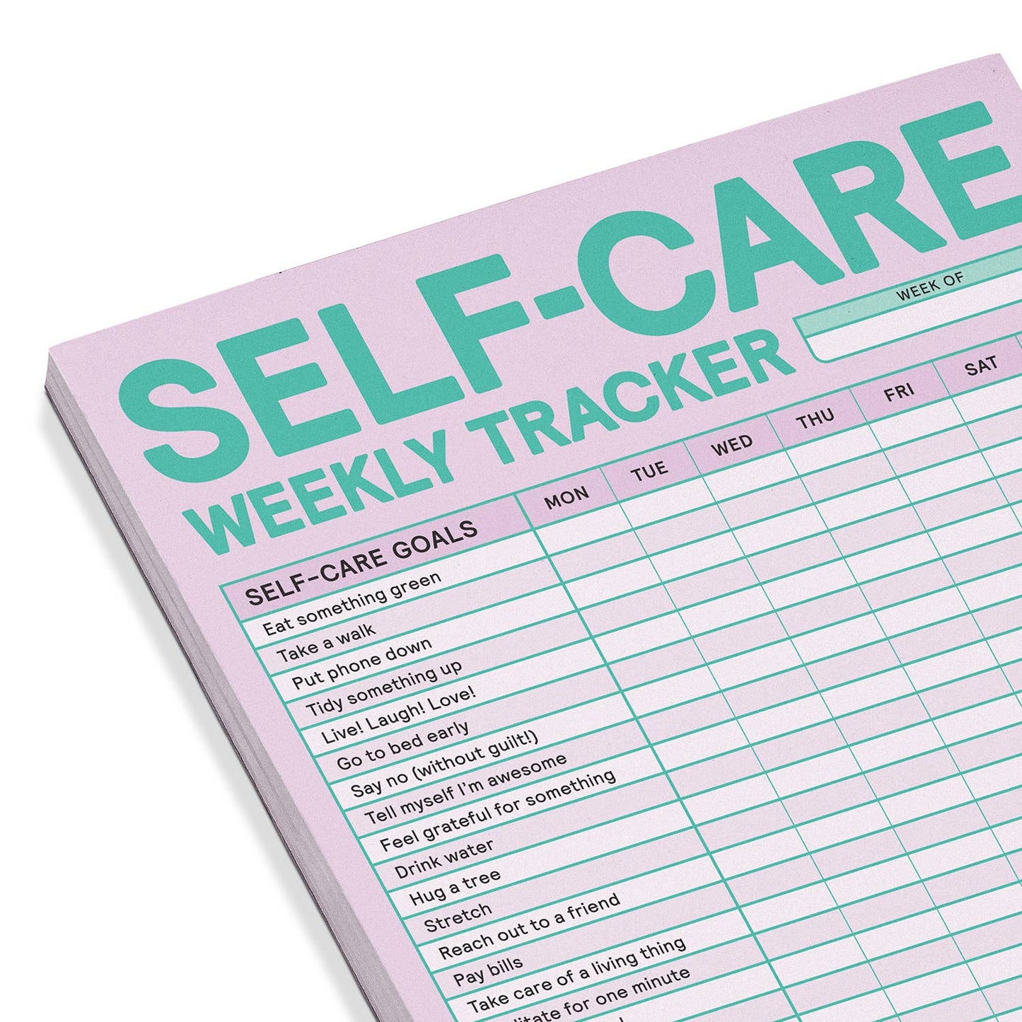 Knock Knock - Self-Care Weekly Tracker Pad (Pastel Version)