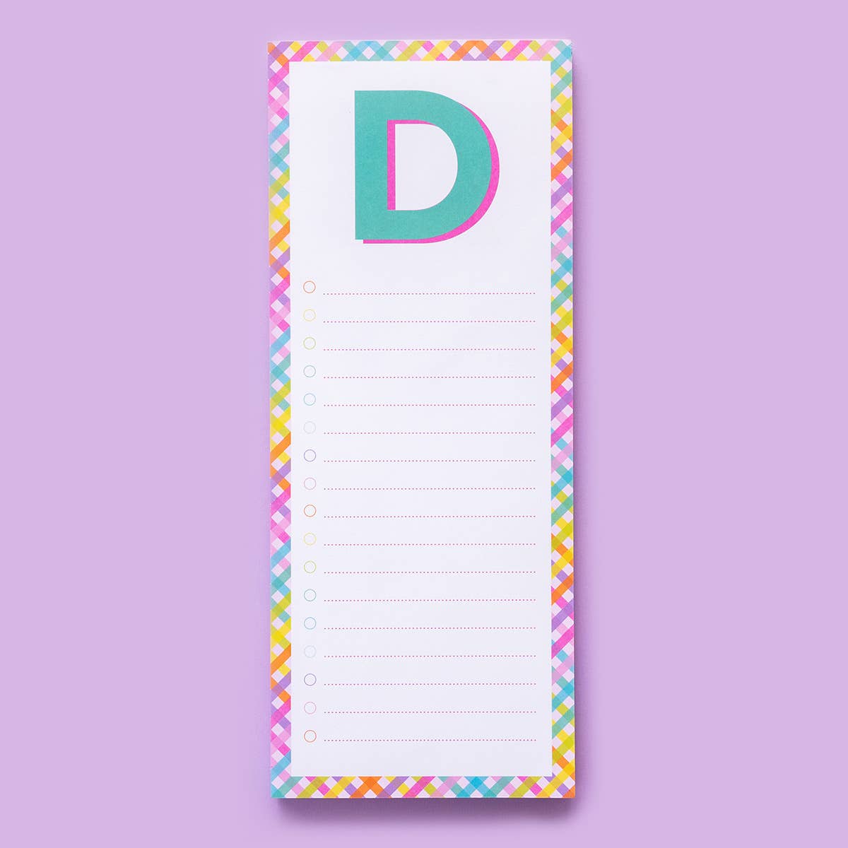 Taylor Elliott Designs - List Pad w/ Magnet - Letters A - Z - 100 Sheets - Each - faithfullyfocusd