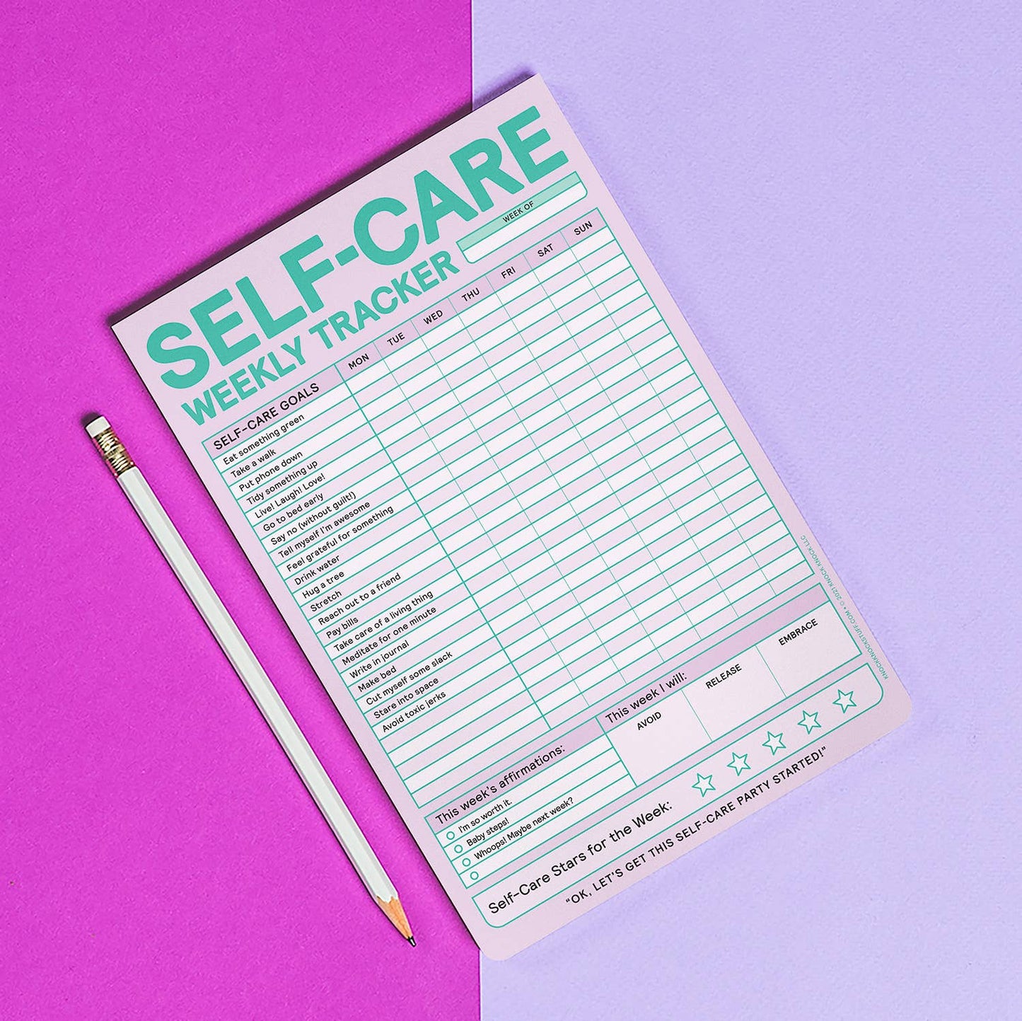 Knock Knock - Self-Care Weekly Tracker Pad (Pastel Version)