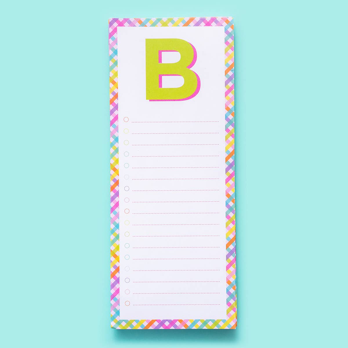 Taylor Elliott Designs - List Pad w/ Magnet - Letters A - Z - 100 Sheets - Each - faithfullyfocusd