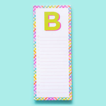 Taylor Elliott Designs - List Pad w/ Magnet - Letters A - Z - 100 Sheets - Each - faithfullyfocusd