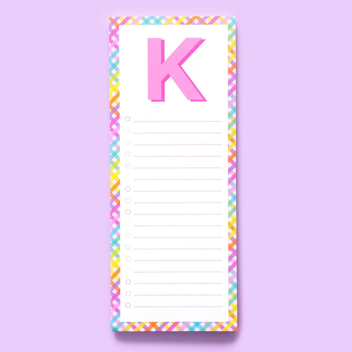 Taylor Elliott Designs - List Pad w/ Magnet - Letters A - Z - 100 Sheets - Each - faithfullyfocusd