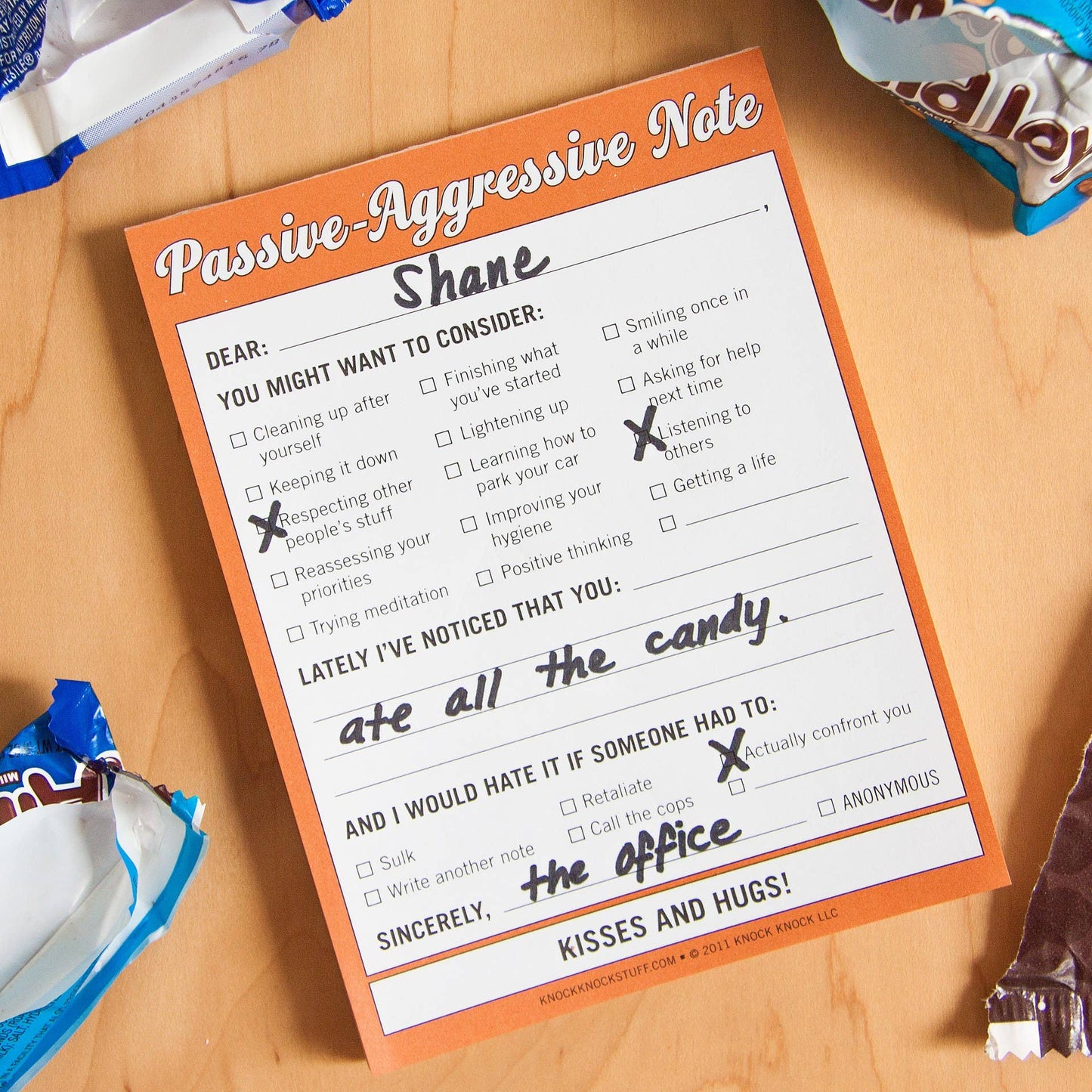 Knock Knock - Passive-Aggressive Nifty Note Pad