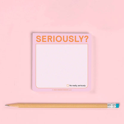 Knock Knock - Seriously? Sticky Note (Pastel Version)