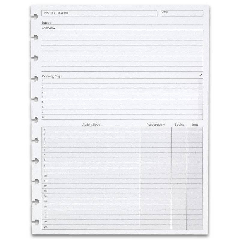 Levenger - Circa Project Planner Discbound Refill (100 sheets) - faithfullyfocusd