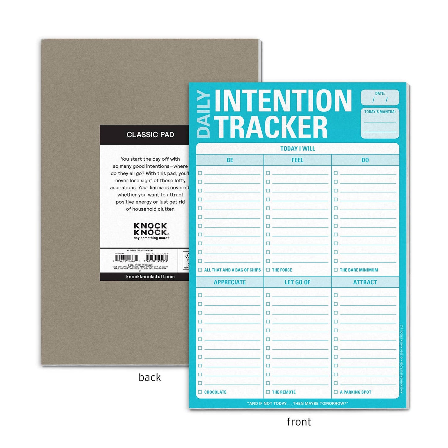 Knock Knock - Intention Tracker Pad