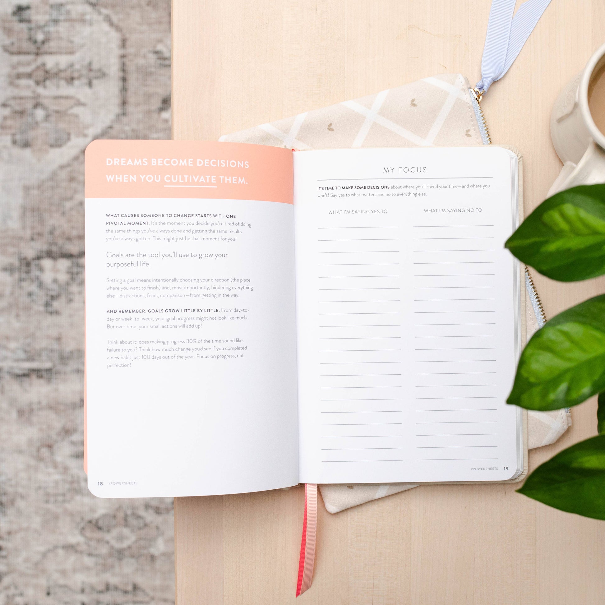 Cultivate What Matters - 90-Day PowerSheets® Goal Planner | Natural Linen