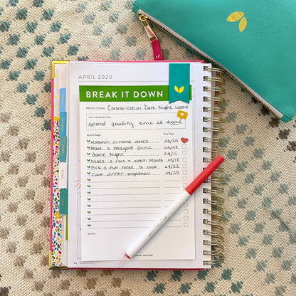 Cultivate What Matters - Break It Down Notepad | Green