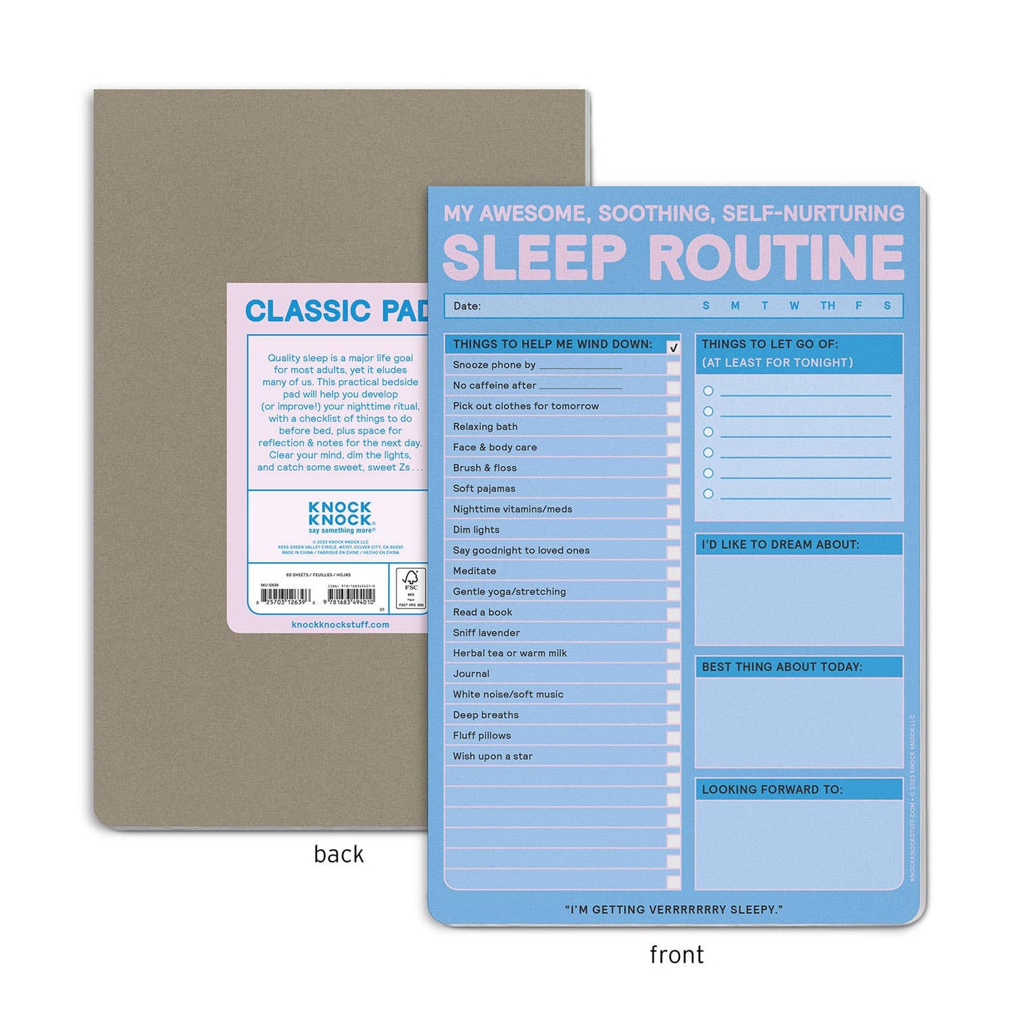 Knock Knock - Sleep Routine Pad