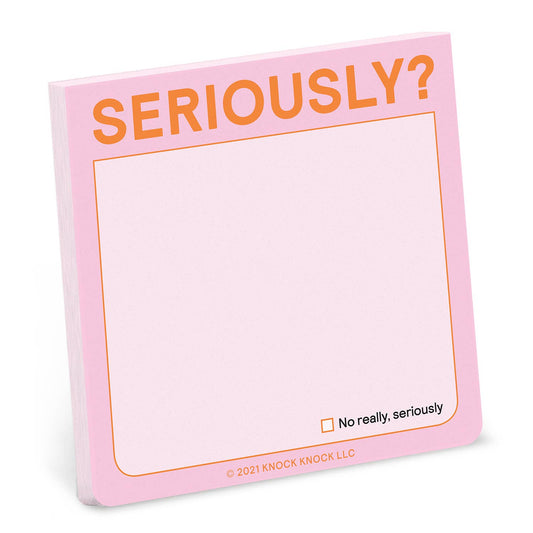 Knock Knock - Seriously? Sticky Note (Pastel Version)