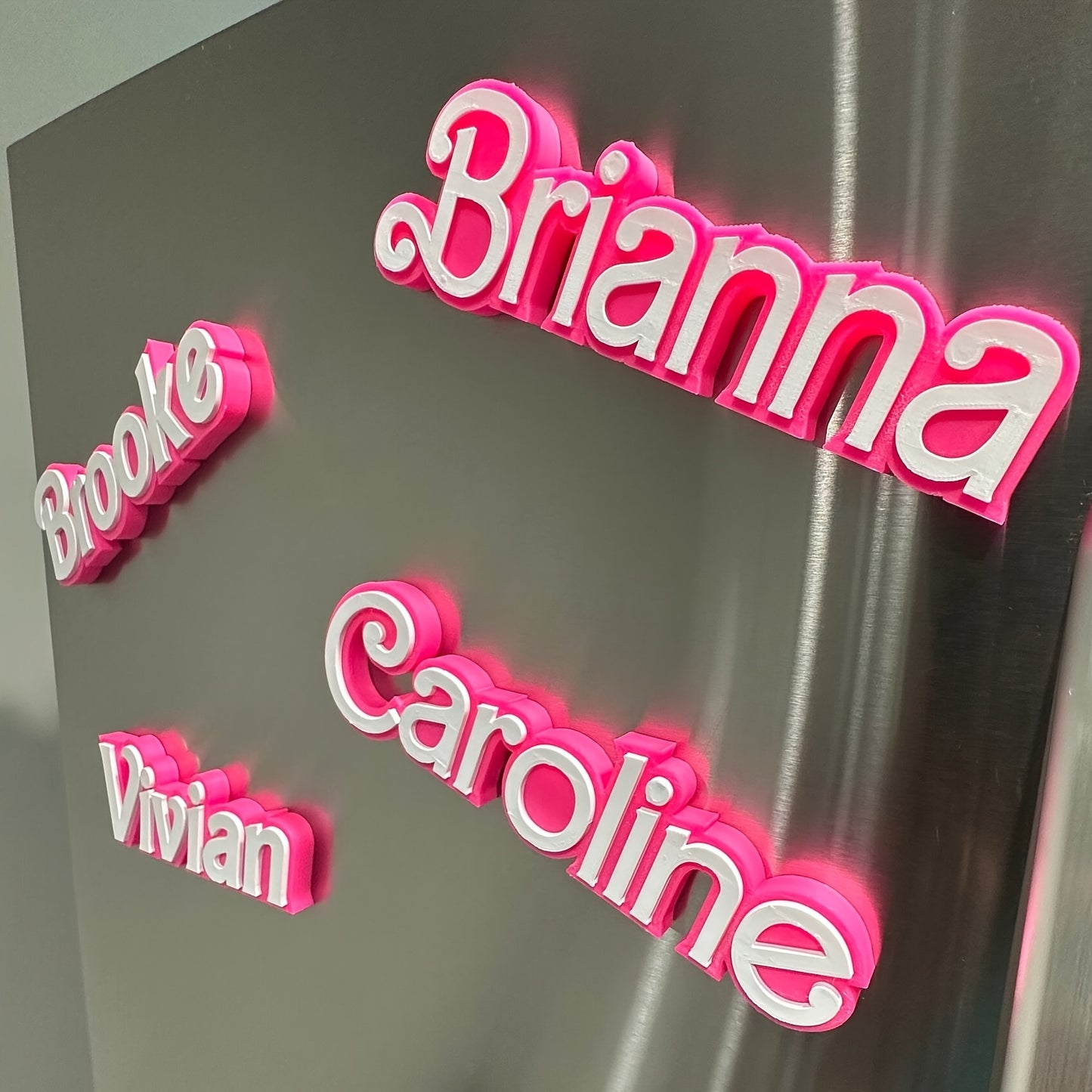 1pc Custom Acrylic Name Refrigerator Magnet - DIY Personalized English Lettering, Funky Style, Ideal for Fridge & Storage Cabinet Decoration, Decorative Magnets|Playful Design|Acrylic Construction, Fridge Magnets-faithfullyfocusd