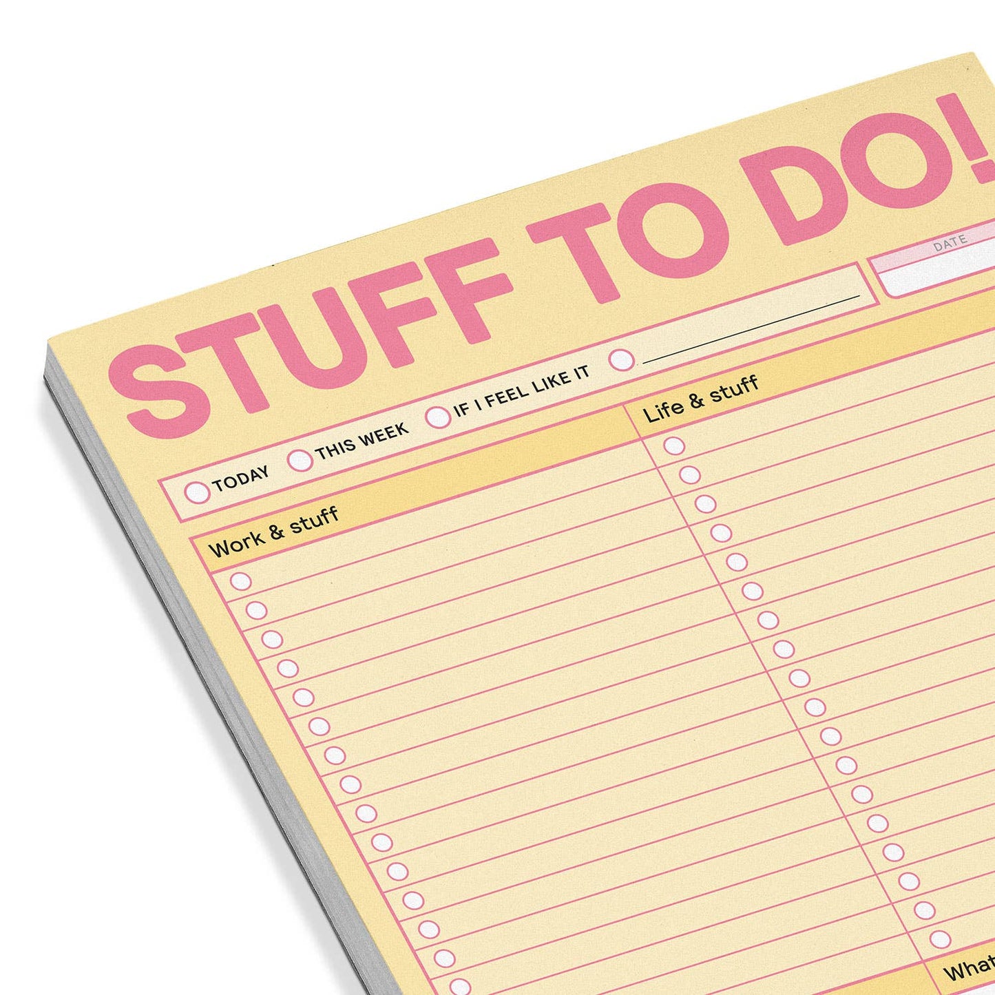 Knock Knock - Stuff To Do Big & Sticky Notepads