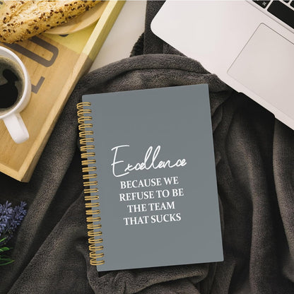 1pc Hardcover Humorous Spiral-Bound Notebook - "Keep Calm I Have a Spreadsheet" & "Notes from Meetings That Could Have Been Emails" 50 Pages, Office & School Supplies, Ideal Gift for Friends-faithfullyfocusd