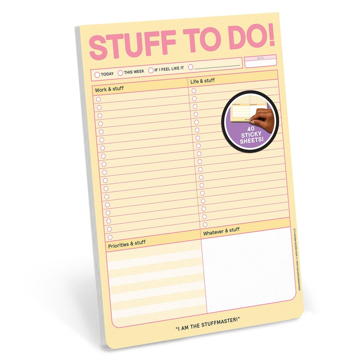 Knock Knock - Stuff To Do Big & Sticky Notepads