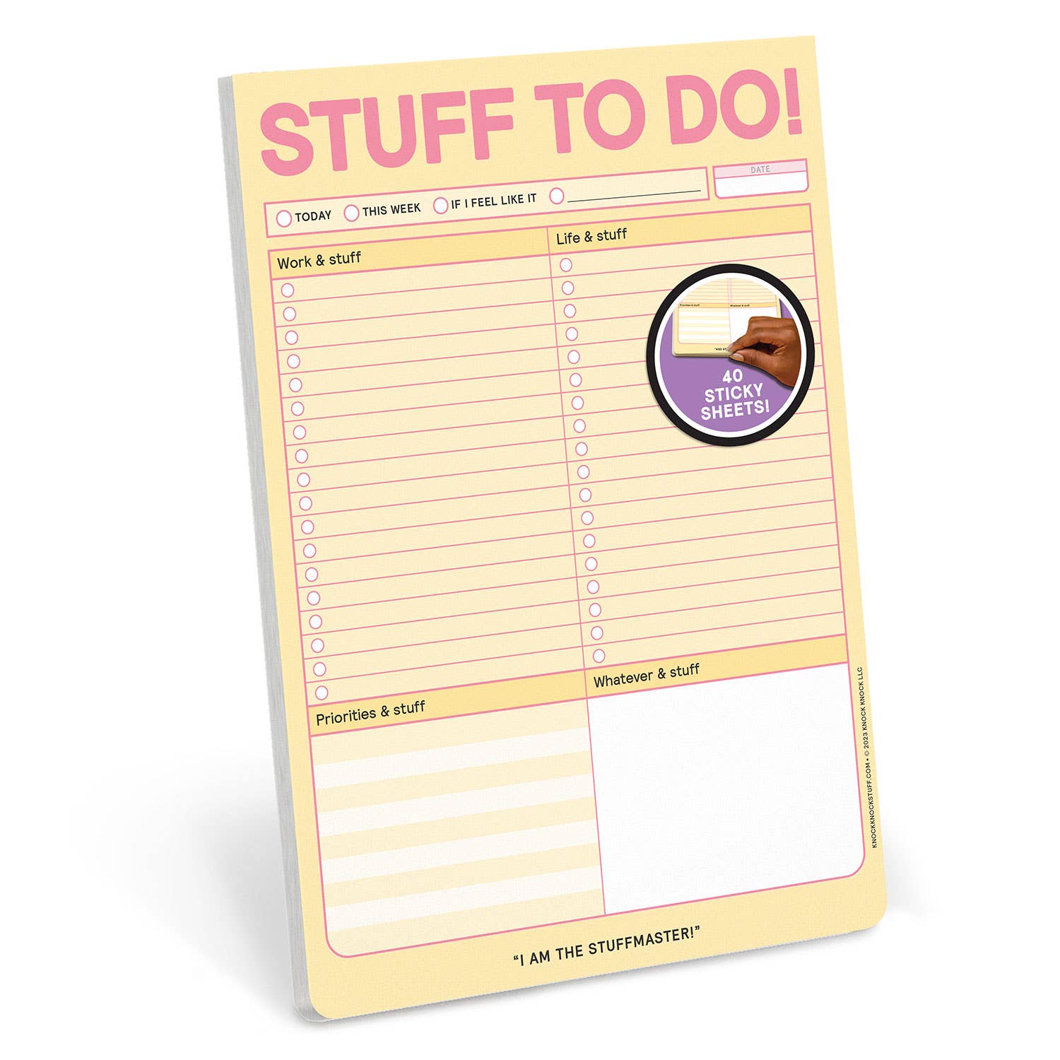 Knock Knock - Stuff To Do Big & Sticky Notepads