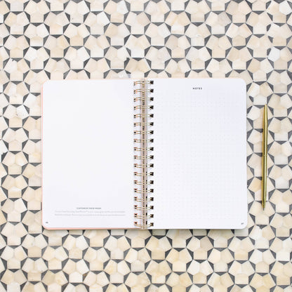 Cultivate What Matters - Fresh Start Daily Goal Planner | Natural Linen Spiral