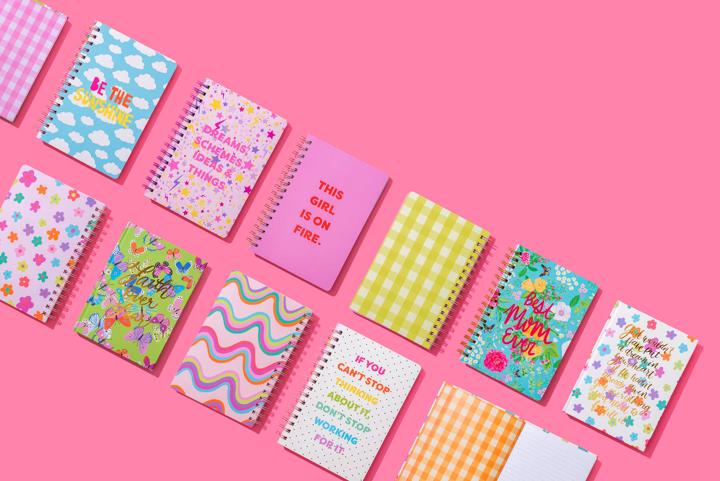 Taylor Elliott Designs - Spiral Notebook - "...Don't Stop Working For It" - 200 Pages