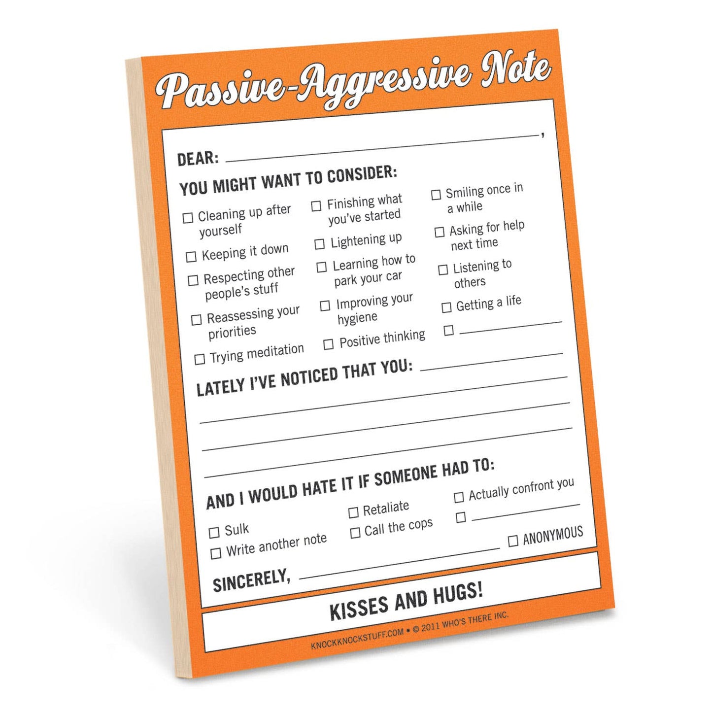 Knock Knock - Passive-Aggressive Nifty Note Pad