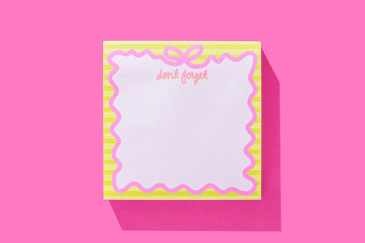 Taylor Elliott Designs - Sticky Notes Pad - "Don't Forget" - 300 Sheets - faithfullyfocusd