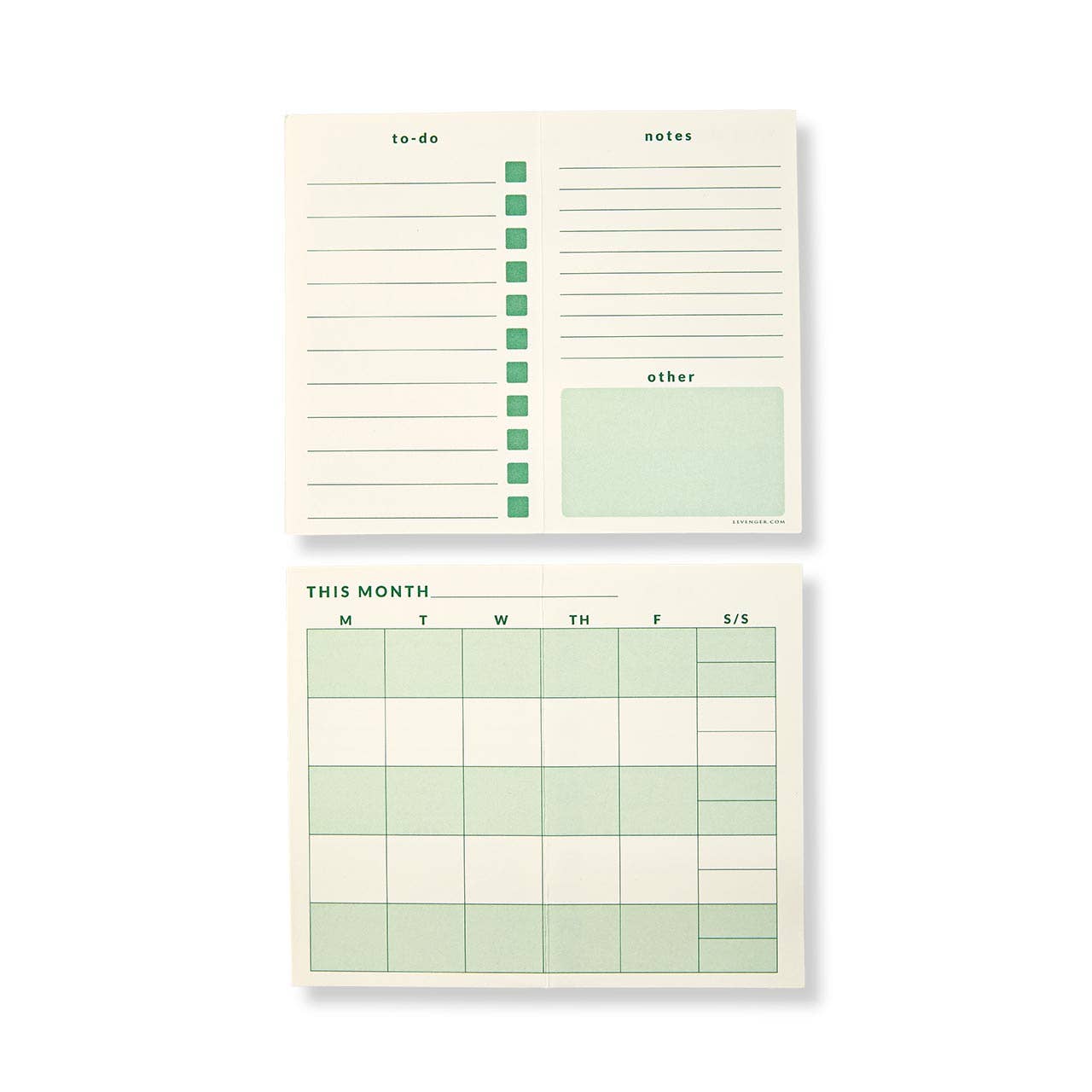 Levenger - Daily-Weekly-Monthly Planner 3 x 5 Cards (set of 212) - faithfullyfocusd