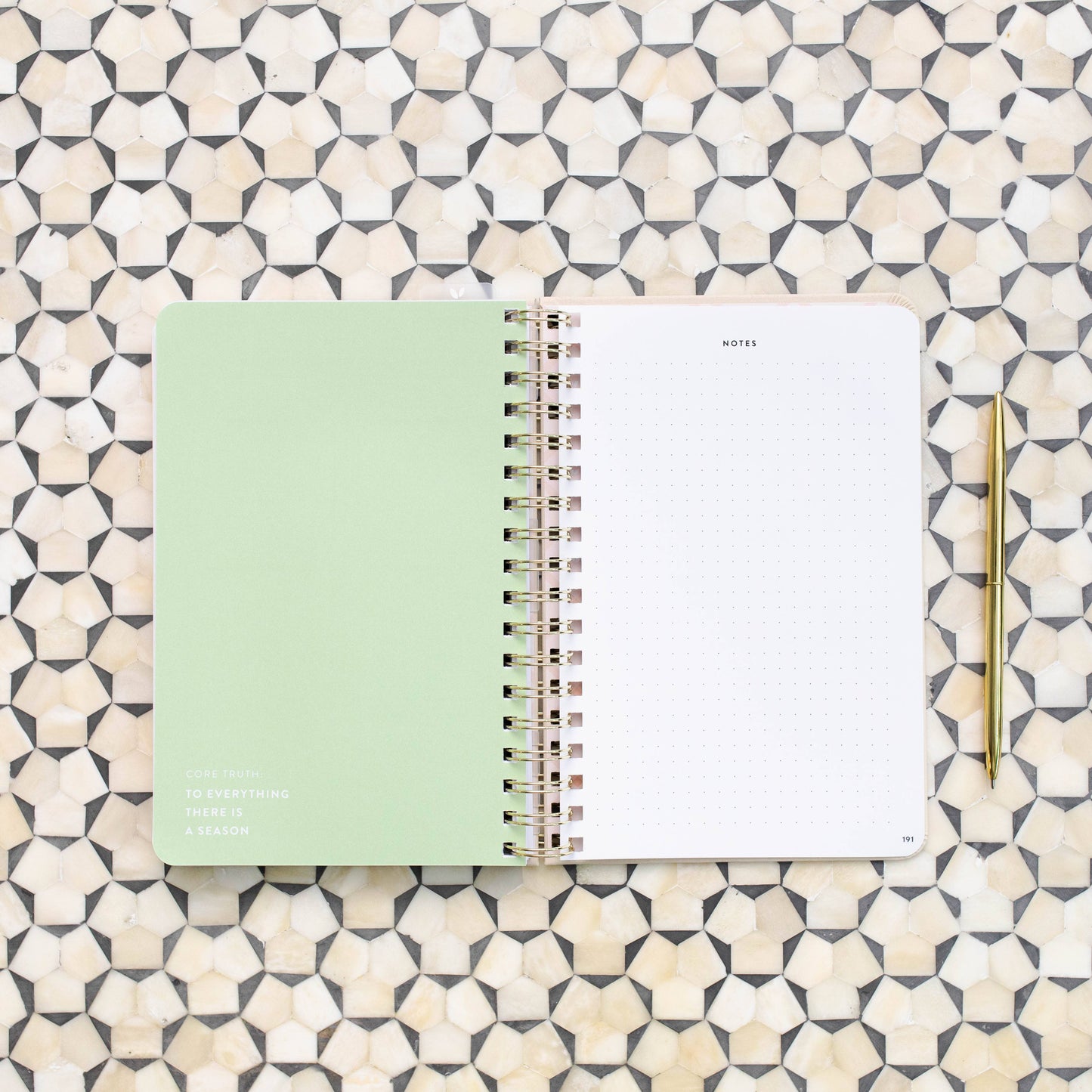 Cultivate What Matters - Fresh Start Daily Goal Planner | Natural Linen Spiral