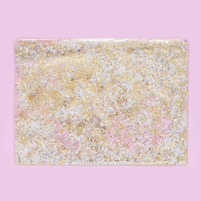 Taylor Elliott Designs - **ON SALE** Placemat / Desk Pad - Pearl + Gold Confetti - faithfullyfocusd