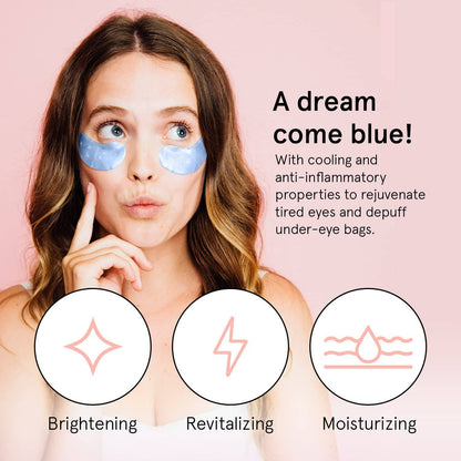 Grace & Stella Co - Blue Illuminating Under Eye Masks (24 pairs) - faithfullyfocusd