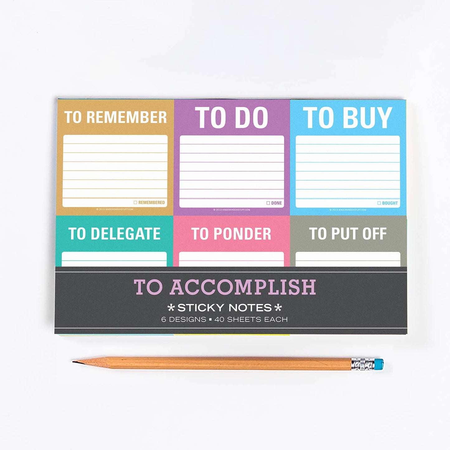 Knock Knock - To Accomplish Sticky Notes Packet