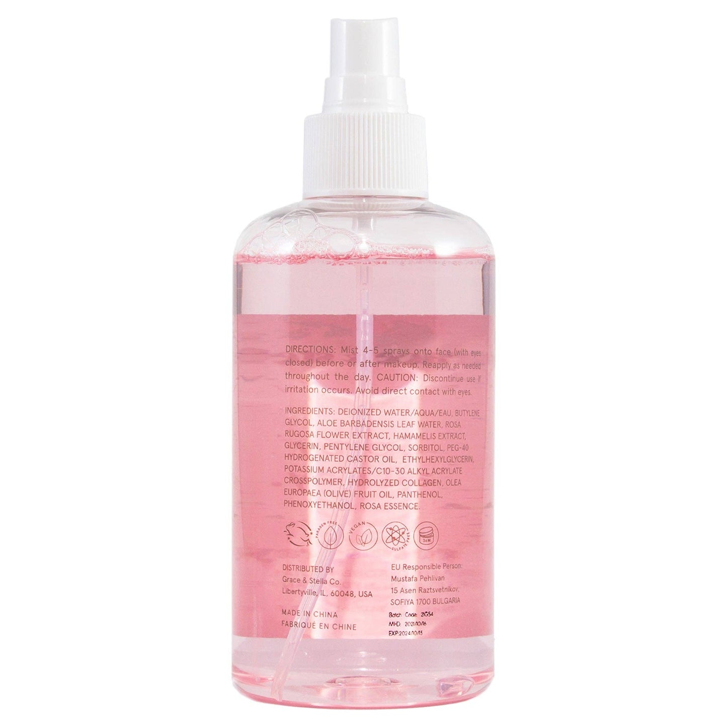 Grace & Stella Co - Rose Toner Spray (240 ml) - faithfullyfocusd