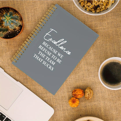 1pc Hardcover Humorous Spiral-Bound Notebook - "Keep Calm I Have a Spreadsheet" & "Notes from Meetings That Could Have Been Emails" 50 Pages, Office & School Supplies, Ideal Gift for Friends-faithfullyfocusd