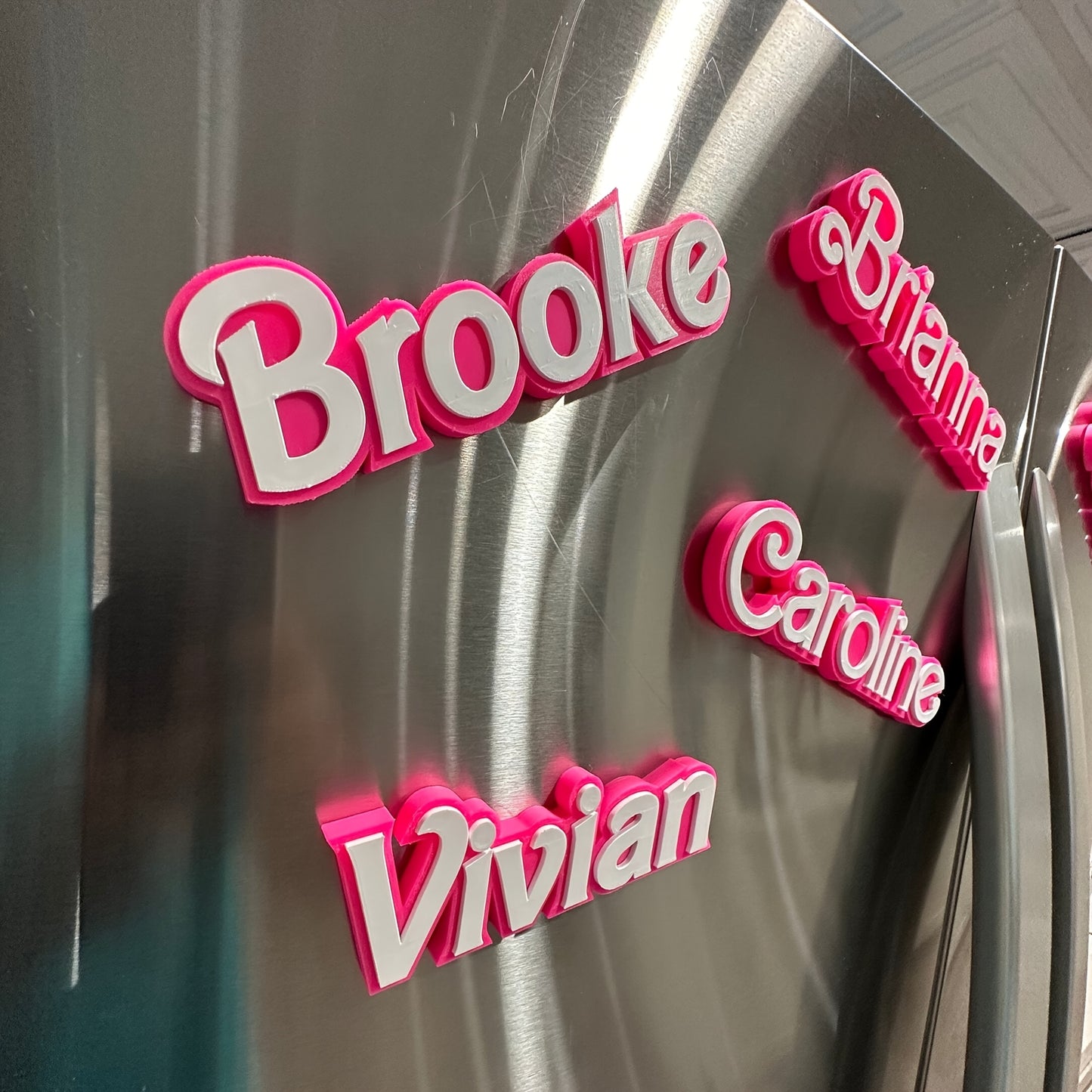 1pc Custom Acrylic Name Refrigerator Magnet - DIY Personalized English Lettering, Funky Style, Ideal for Fridge & Storage Cabinet Decoration, Decorative Magnets|Playful Design|Acrylic Construction, Fridge Magnets-faithfullyfocusd