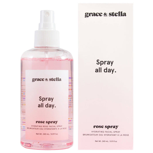 Grace & Stella Co - Rose Toner Spray (240 ml) - faithfullyfocusd