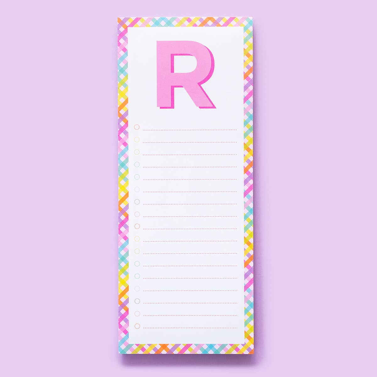 Taylor Elliott Designs - List Pad w/ Magnet - Letters A - Z - 100 Sheets - Each - faithfullyfocusd