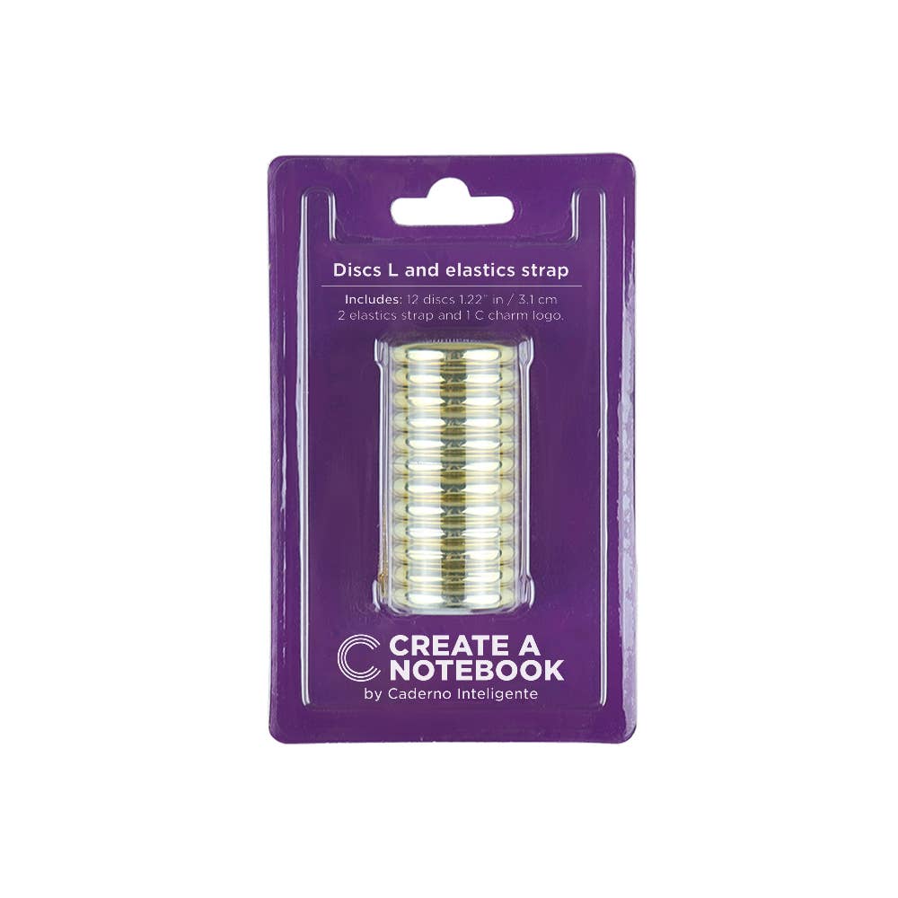 Create a Notebook - Notebook Discs Gold Large - faithfullyfocusd