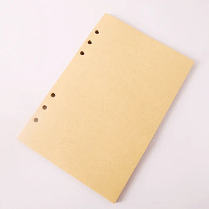 50 Sheet A5 A6 Loose-leaf Colorful Refill Inner Page Line Blank Grid Inner Page Inside Paper Stationery-faithfullyfocusd