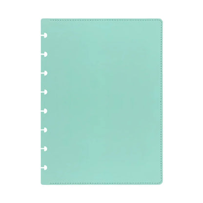 A5 Medium PU Leather Notebook Replaceable Spare Shell Mushroom Hole Cover Loose-leaf Binders Cover Notebooks and Journals-faithfullyfocusd