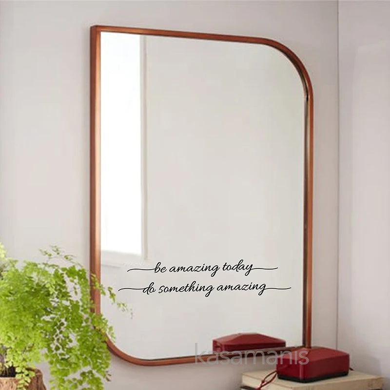 You Look Amazing Mirror Decal Vinyl Decal Bathroom Decor Inspire Motivational Quote Sticker Fitting Room Bedroom Decoration-faithfullyfocusd