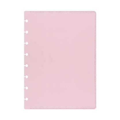 A5 Medium PU Leather Notebook Replaceable Spare Shell Mushroom Hole Cover Loose-leaf Binders Cover Notebooks and Journals-faithfullyfocusd