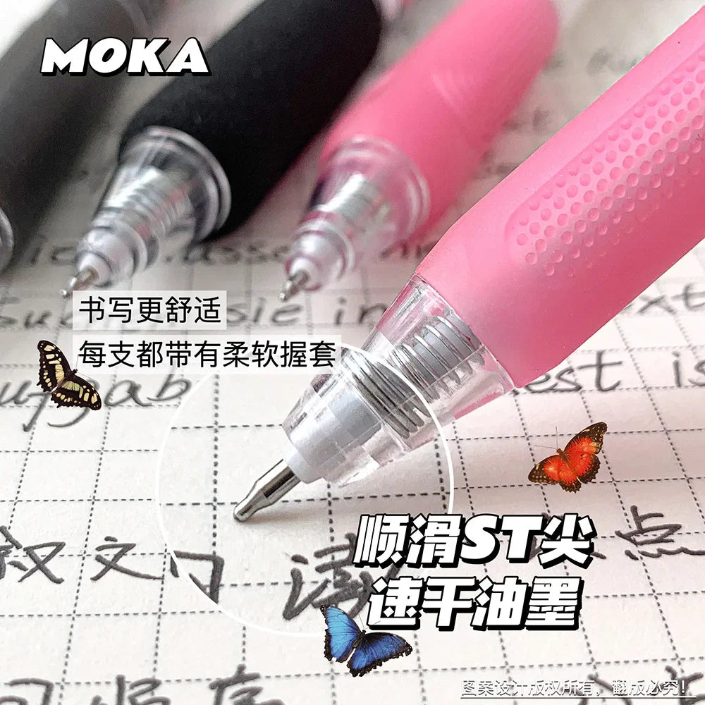 6pcs/set Butterfly Series Cute Gel Pen ST Nib Kawaii Pen Set Japanese Kawaii Stationery School Supplies Aesthetic Pens-faithfullyfocusd