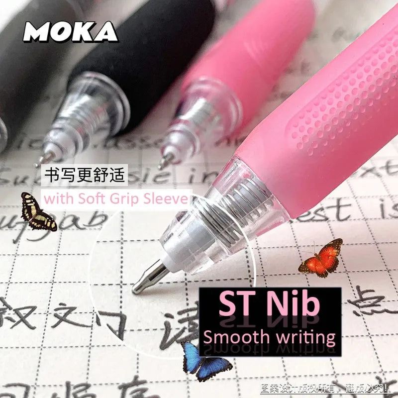 6pcs/set Butterfly Series Cute Gel Pen ST Nib Kawaii Pen Set Japanese Kawaii Stationery School Supplies Aesthetic Pens-faithfullyfocusd