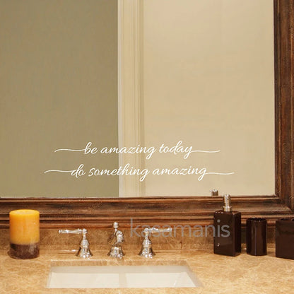 You Look Amazing Mirror Decal Vinyl Decal Bathroom Decor Inspire Motivational Quote Sticker Fitting Room Bedroom Decoration-faithfullyfocusd