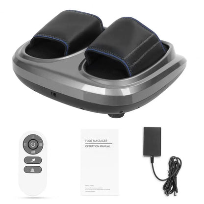 Foot Massager Shiatsu Kneading Deep Tissue Relax Heated Roller Calf Pain Relief Fatigue Muscles Vibrator Machine Health Relief-faithfullyfocusd