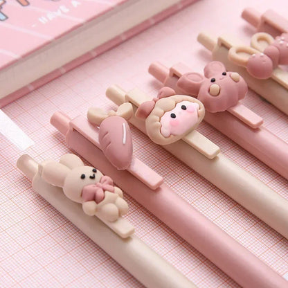 Pink Cute Ballpoint Pen Kawaii Learn Stationery Test Pressure Pens School Supplies Office Accessories канцелярия Caneta ручка-faithfullyfocusd