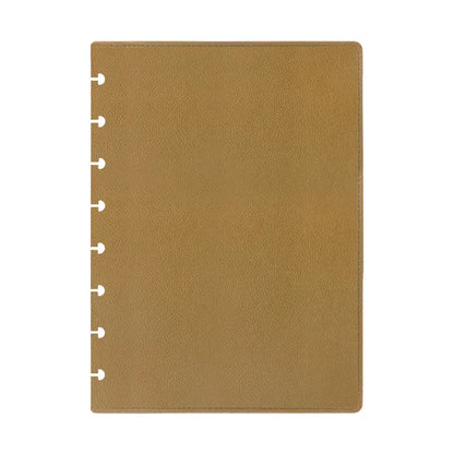 A5 Medium PU Leather Notebook Replaceable Spare Shell Mushroom Hole Cover Loose-leaf Binders Cover Notebooks and Journals-faithfullyfocusd