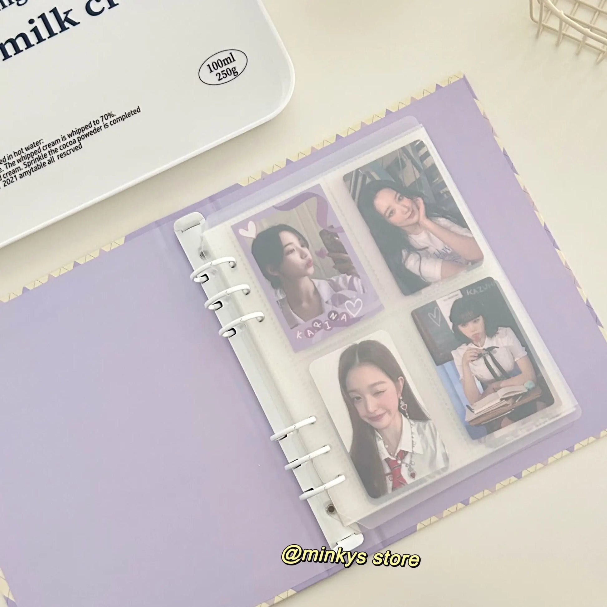 MINKYS Original Design New Color Rhombus A5 Kpop Photocard Binder Collect Book Idol Photo Card Holder Photocards Album-faithfullyfocusd