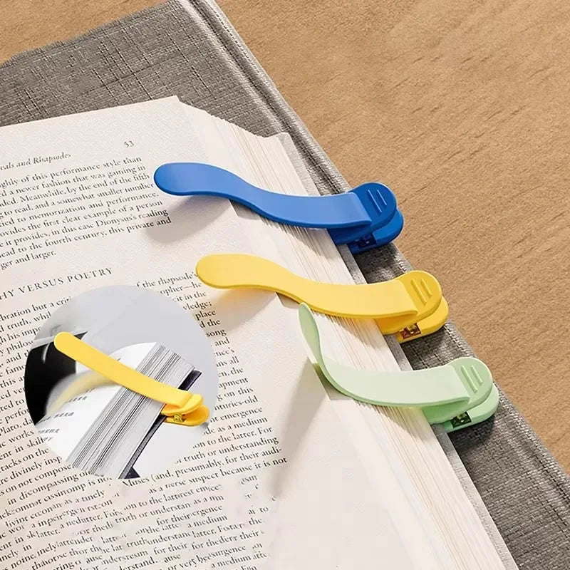 3 Pcs/Set Silicone Bookmark Automatically Follows Page Book Accessories For Reading Lovers Office Stationery School Supplies-faithfullyfocusd