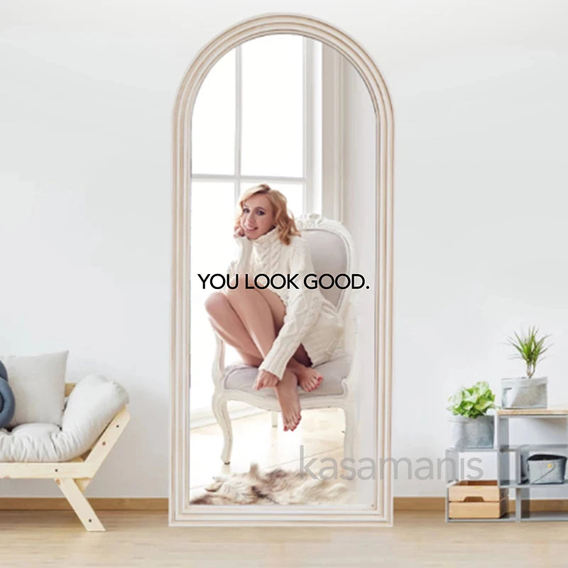 You Look Amazing Mirror Decal Vinyl Decal Bathroom Decor Inspire Motivational Quote Sticker Fitting Room Bedroom Decoration-faithfullyfocusd